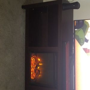 Fire place TV stand.